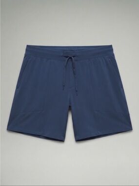 lululemon athletica Men's  Blue Athletic Drawstring Shorts